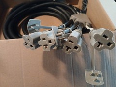 Briggs & Stratton P/N 197474 25 ft 20 Amp Generator Adapter Cord Set 4 Outlets