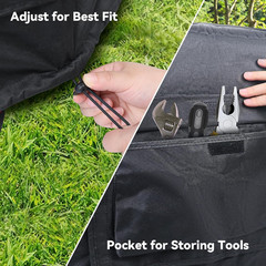Portable Generator Cover Tent for Running 4000W Generators Weatherproof 600D
