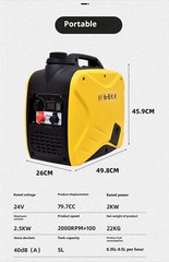 24V DC Gasoline Generator for Large Trucks Truck Parking Air Conditioner