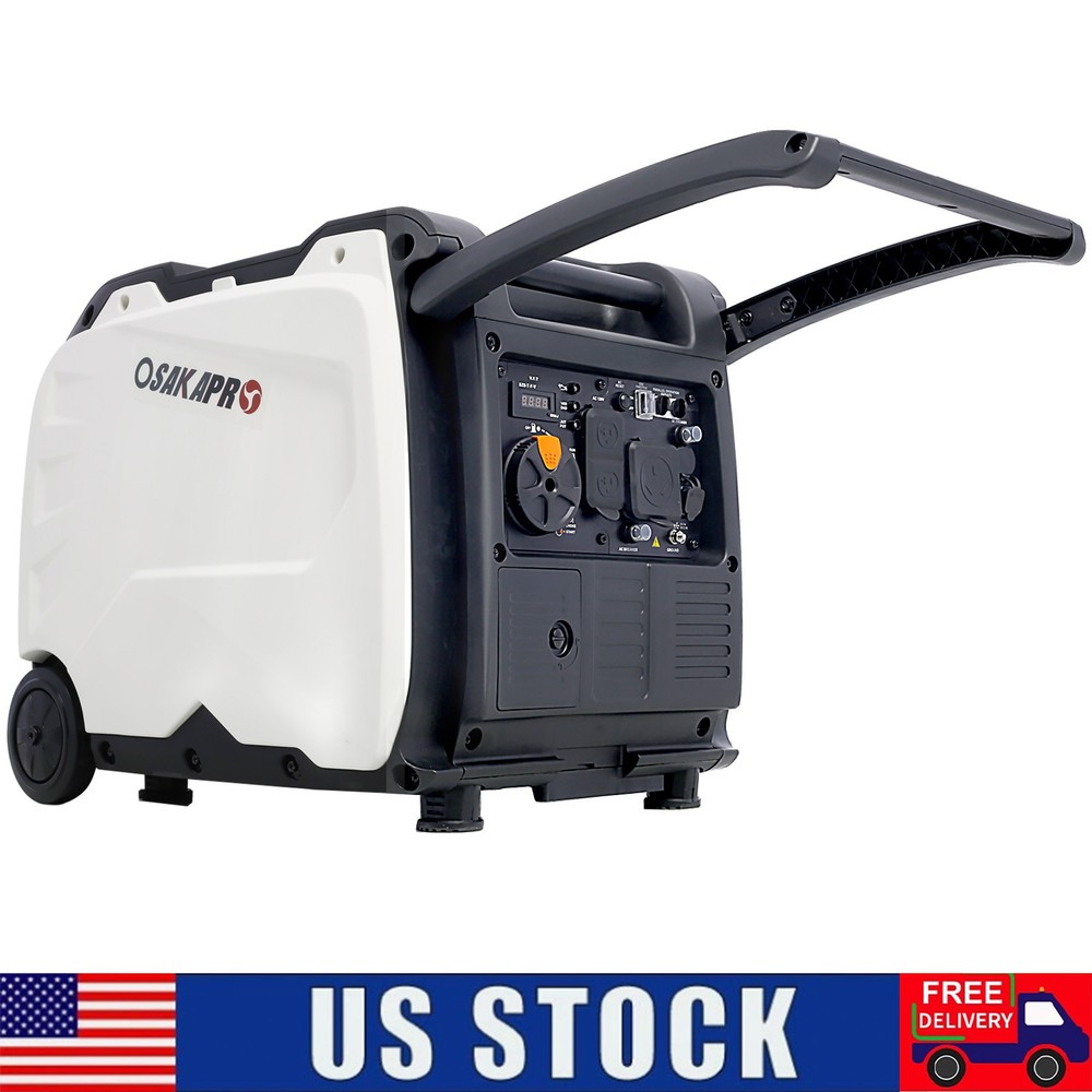 Super Quiet Inverter Generator 4500w Portable Electric Start With Wheels