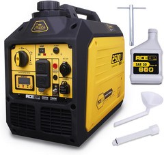 Aceup Energy 2500 Watt Gas Inverter Generator, Super Quiet Portable Generator fo