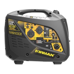 Firman W01784 Portable Generator, Gas, Recoil-Start With Parallel Kit,