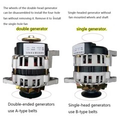 12V24V Permanent Magnet DC Constant Voltage Charging Generator with Lights