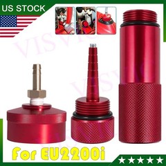 Red Generator Aluminum Extended Run Gas Cap w/ Brass Funnel For Honda EU2200i⏳