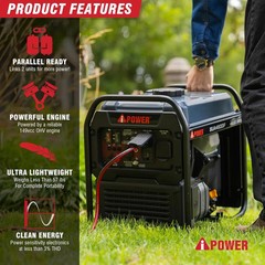 4600W RV-Ready Quiet Portable Inverter Generator Gas Powered, Ultra-lightweight