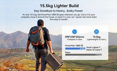 Oscal PowerMax 1800 SE Portable Power Station,1024Wh LiFePO₄ Battery 1800W Rated