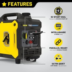Champion 3,500-W Super Quiet Portable Gas Powered Inverter Generator, CO Sensor