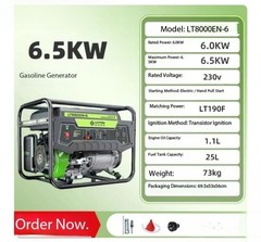 Gasoline Generator Sets 3/5/7/10 KW Small Outdoor Home Use Generators 220v