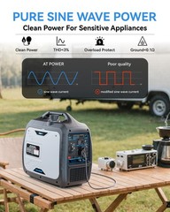 4000W 60db Gas Power Parallel EPA Inverter Generator RV Home Emergency EV Charge