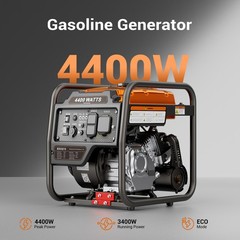 Efurden 4400W Portable Inverter Generator Gasoline for Emergency Power Supply