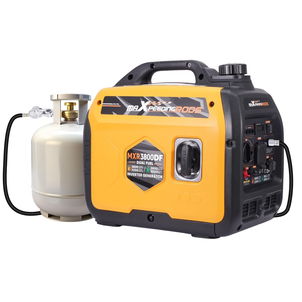 3800W Gas Propane Dual Fuel Inverter Generator 58dB Quiet for Garden Weddings