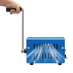 Portable Metal Generator, F20 Hand Crank Generator, Manual Crank Generator Blue