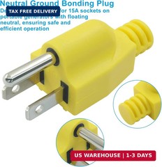 Neutral Ground Bonding Plug, 2Packs for Floating Neutral Systems with Surge Prot