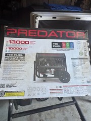 NEW PREDATOR 13,000 Watt Tri-Fuel Portable Remote start, ON WARRANTY