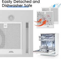 30″ Campanas De Cocina Extractor Grasa Acero Inoxidable Kitchen Range Hood Fan