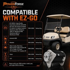 EZ GO Golf Cart Starter Generator 12V 23A Copper – Medalist TXT MG2 Smooth Pe…