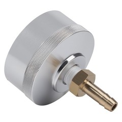 Silver Extended Run Gas Cap Adapter with Brass Hose for Yamaha EF2000is EF1000is