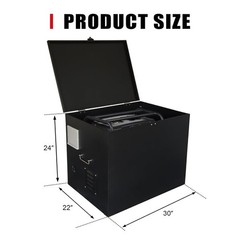 Durable Steel Generator Box Lockable Ventilated W/ Cooling Fan Theft Protection