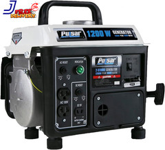 1,200W Carrying Handle PG1202SA Gas-Powered Portable Generator 1200W Black/White