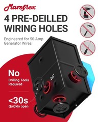 Marsflex 50 Amp Generator Inlet Pre-Drilling Nema Ss2-50P Power Inlet For