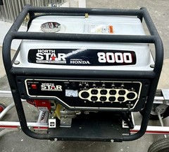 NorthStar Portable Generator with Honda GX390 Engine, 8000 Surge Watts, 6600