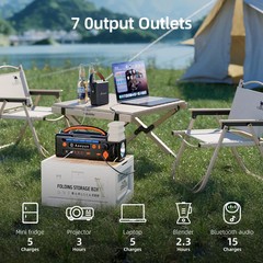 AOY Portable Power Station 300W 296Wh Battery Back-Up Outdoor Indoor Emergency