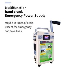Generator 150W Hand Crank Generator 220V Power Bank DC 12v Mobile Power Supply