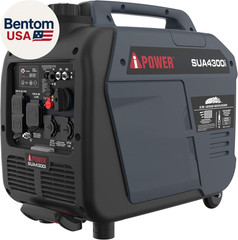 Portable Inverter Generator Gas, 4300W RV Ready, EPA & CARB Compliant CO Sensor,