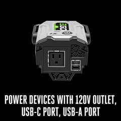 EGO 180W Portable Power Inverter PAD1800