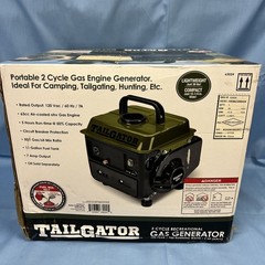 Tailgator 63024 Portable 2 Cycle Gas Engine Generator 1.1 gal Tank Green/Black
