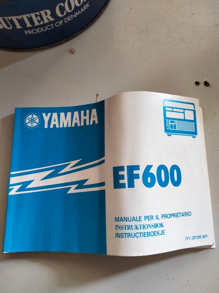 YAMAHA EF600 POWER GENERATOR INSTRUCTION MANUAL