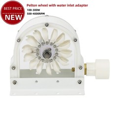 100-300W 500-4000RPM Pelton Wheel Impulse Pelton Turbine with Adapter ts12