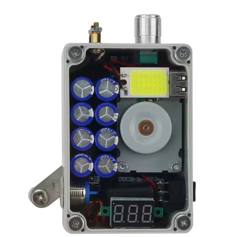 6V Hand Crank Power Generator Outdoor Hand Crank Generator w/ 8 Capacitors DIY
