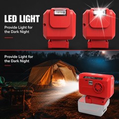 220V Portable Power Inverter for Milwaukee 18V Battery,AC & USB Output，promotion