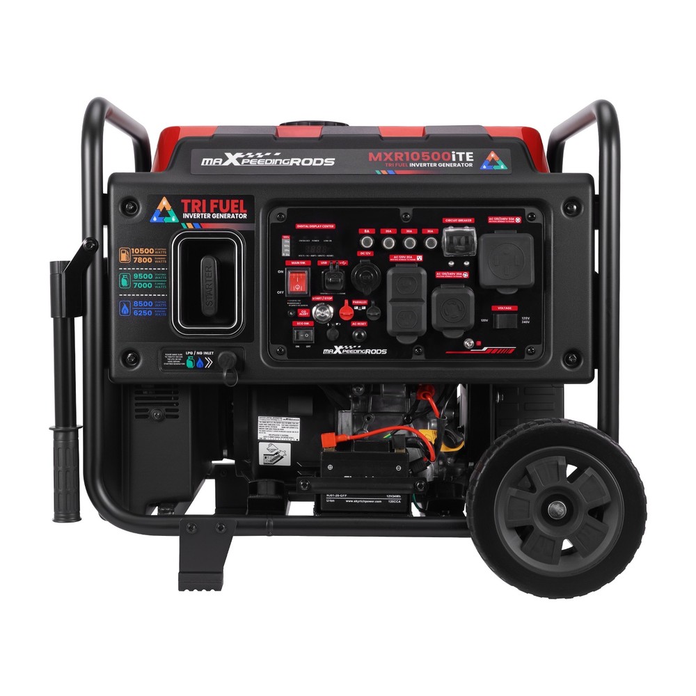 120/240V Tri-Fuel Inverter Generator 10500W LPG Peak for Outdoor Party Camping