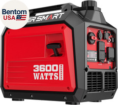3600-Watt Portable Inverter Generator, Quiet, 30 Amp for RV, Home Use