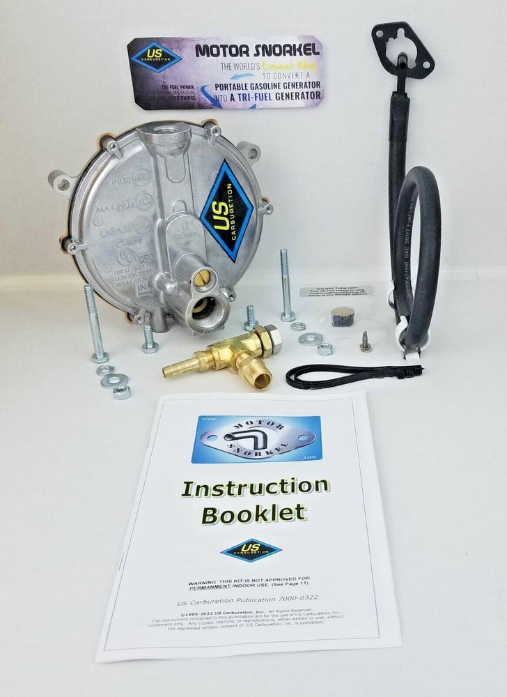 Honda EU1000 Tri-Fuel Propane Natural Gas Gasoline EU1 Generator Conversion Kit