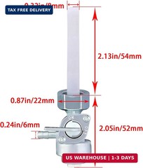 DVBB M16x1.5mm Generator Fuel Shut Off Petcock Valve Compatible with Predator Po