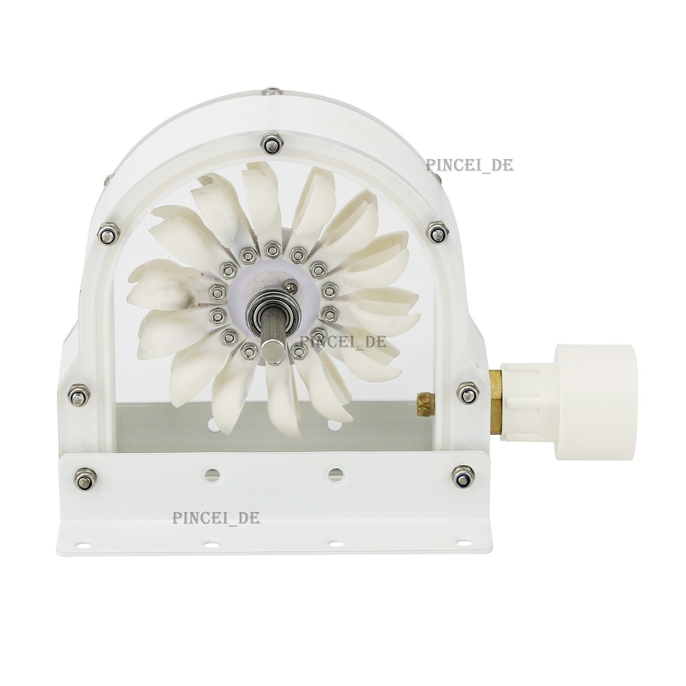 100-300W 500-4000RPM Pelton Wheel Impulse Pelton Turbine with Adapter to DIY