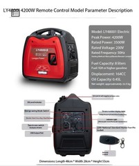 220V Petrol Generator: Silent Design, Remote Start, Low Noise, Portable