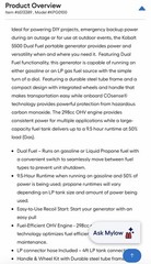 Kobalt 49 State 6830 Starting / 5500 Running Watt Dual fuel Portable Generator