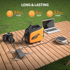 Efurden Gas Generator 2500W Inverter Portable Generator Gas Power Quite Outdoor
