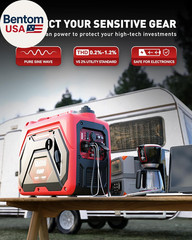 4500W Portable Inverter Generator for Home Use, Super Quiet Small Generator for