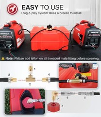 For Honda EU1000i, EU2000i, EU2200i HND1.2CD Dual System Extended Run Fuel Kit