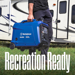 4000 Peak Watt Super Quiet Portable Inverter Generator, Remote Electric Start wi