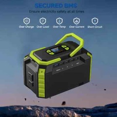 Portable Power Station 150Wh Camping Solar Generator Laptop ‎ 40Watt Panel