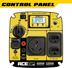 Aceup Energy 4000W Inverter Gas Silent Generator Hurricane EPA 3200W Rated