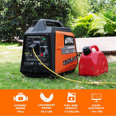 Generator，Epa Compliant, Eco-Mode Feature, Ultra Lightweight for Backup Home Use
