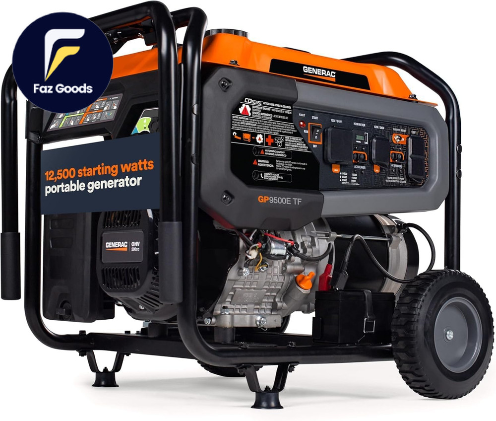 Generac 12,500 Starting Watt Tri-Fuel Portable Generator Electric Start