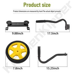 Generator Wheel Kit for 2800-4750W Generators – Folding Handle, Never-Flat Tires